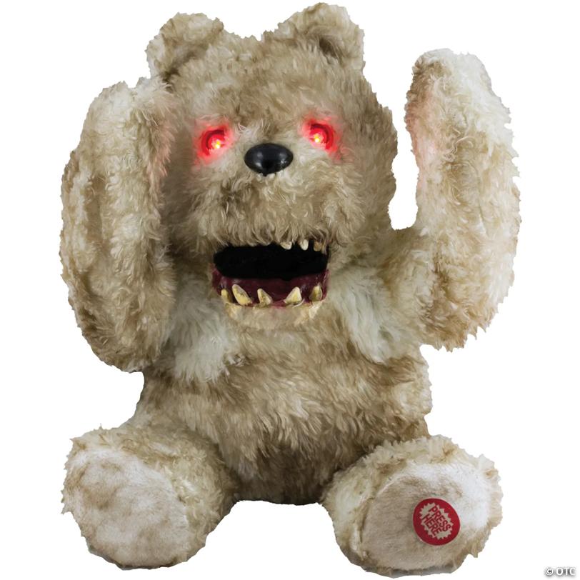 Animated Light-Up Sitting Peekaboo Bear with Sound Halloween Decoration