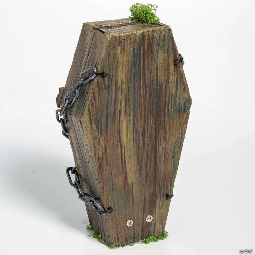 Animated Light-Up Tabletop Skeleton in Coffin Halloween Decoration
