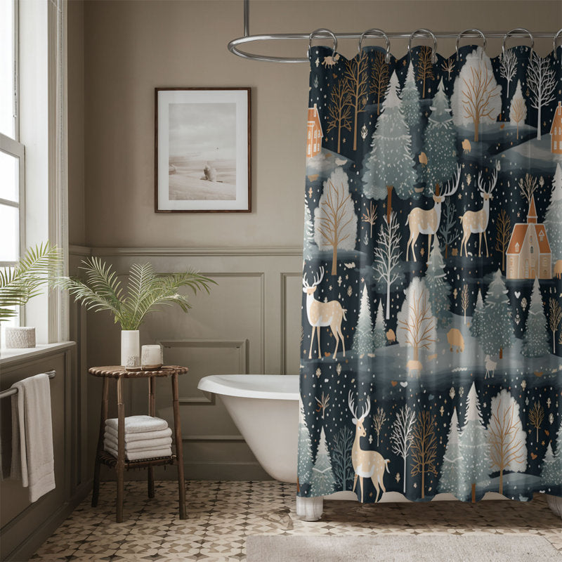 Antique Noel - Premium Shower Curtain