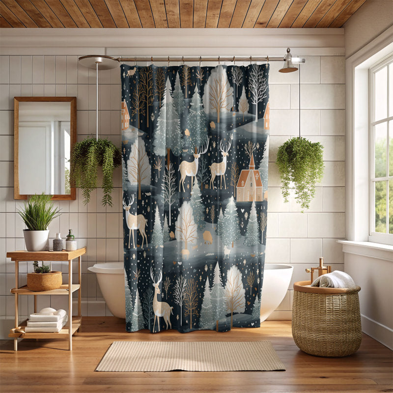 Antique Noel - Premium Shower Curtain