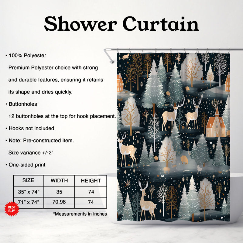 Antique Noel - Premium Shower Curtain