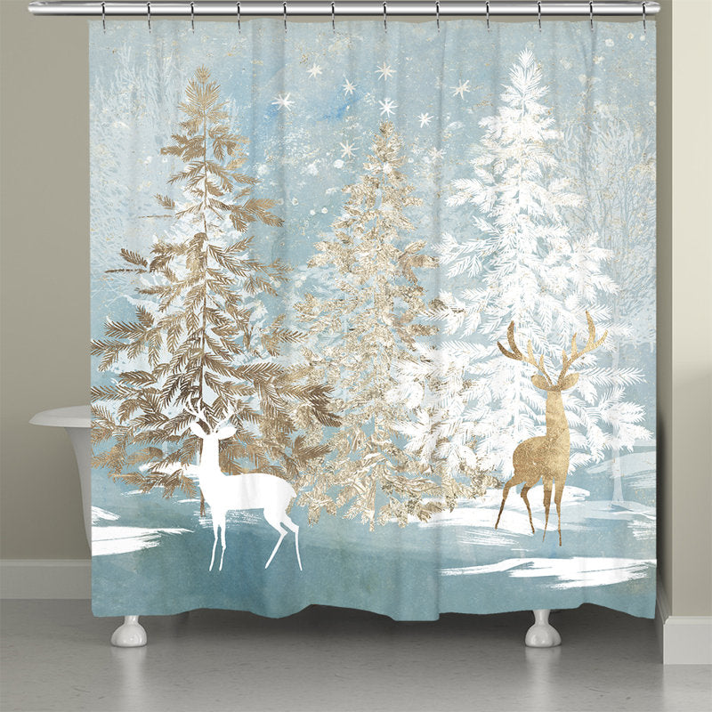 Areeb Winter Wonderland Shower Curtain