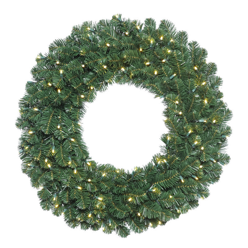 36" Artificial Fir Christmas Wreath as a festive door display