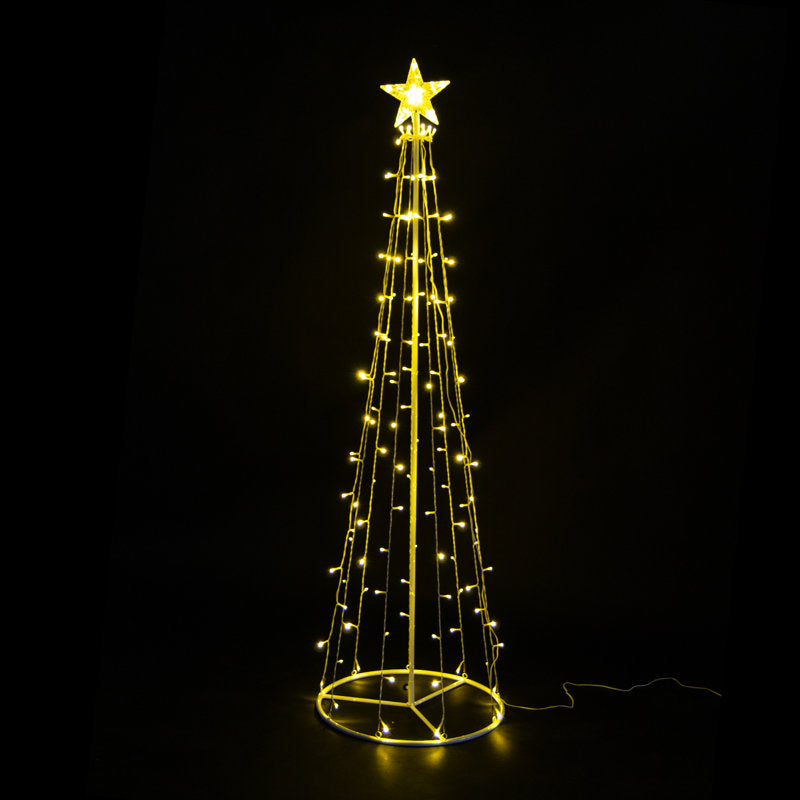 Artificial Christmas Tree with LED Lights and Star on Top
