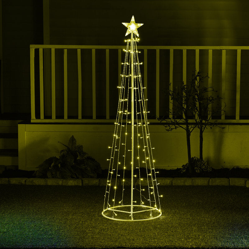 Artificial Christmas Tree with LED Lights and Star on Top