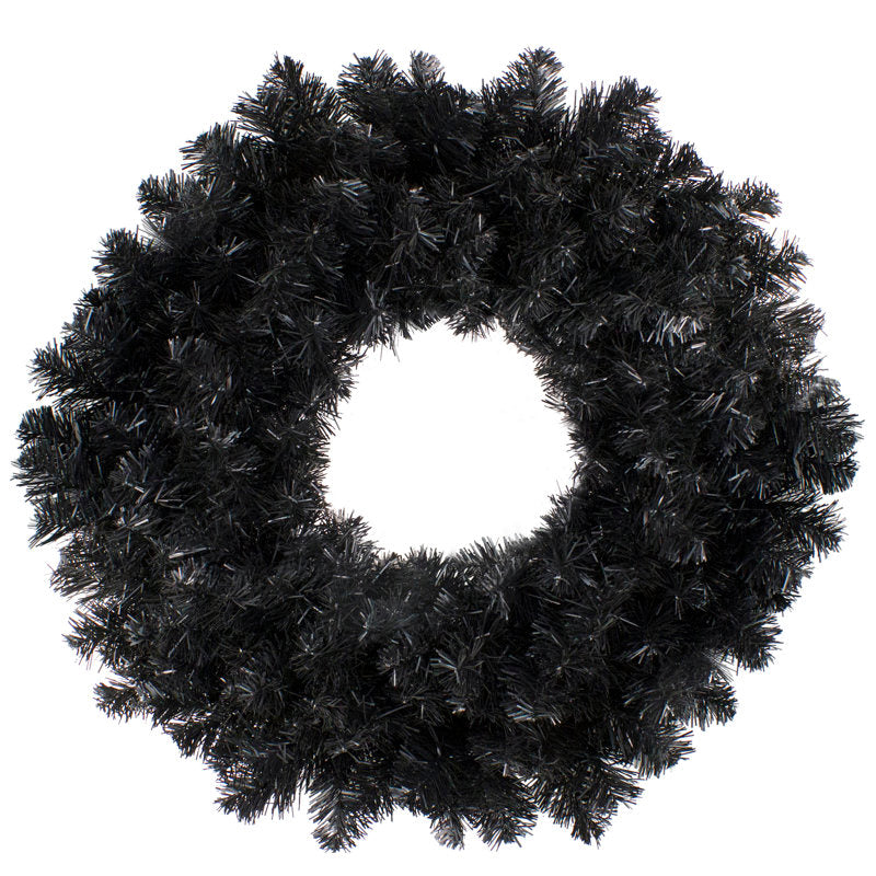 Artificial Christmas Wreath displayed on a front door