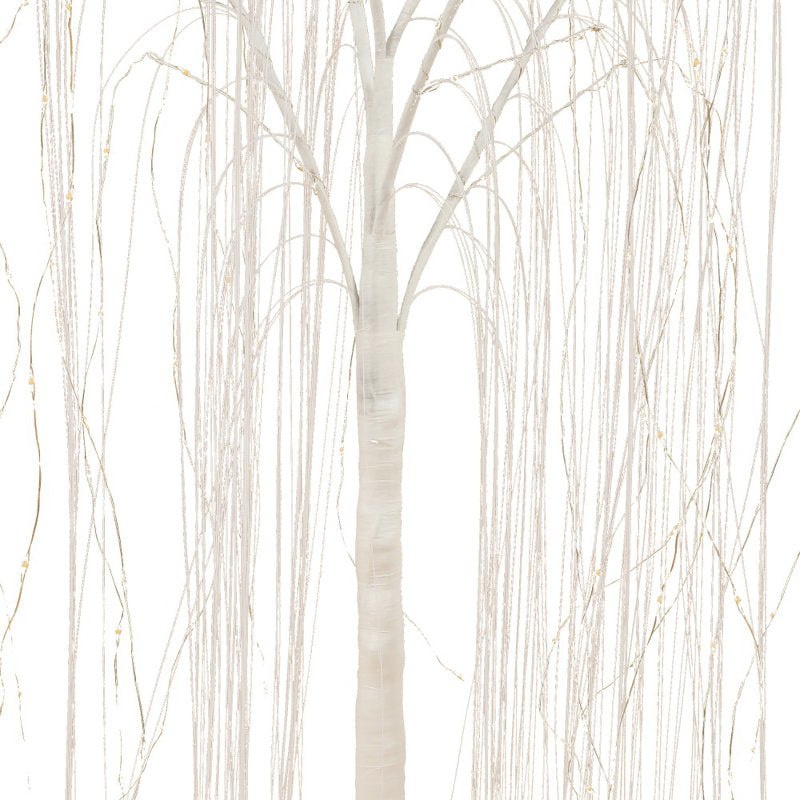 Artificial Lighted LED 47.24'' H White Willow Tree Decoration