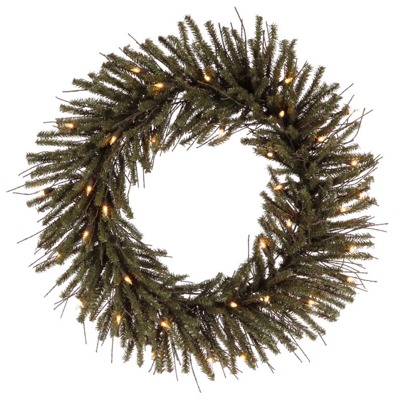 Ornament Christmas Wreath displayed on a front door
