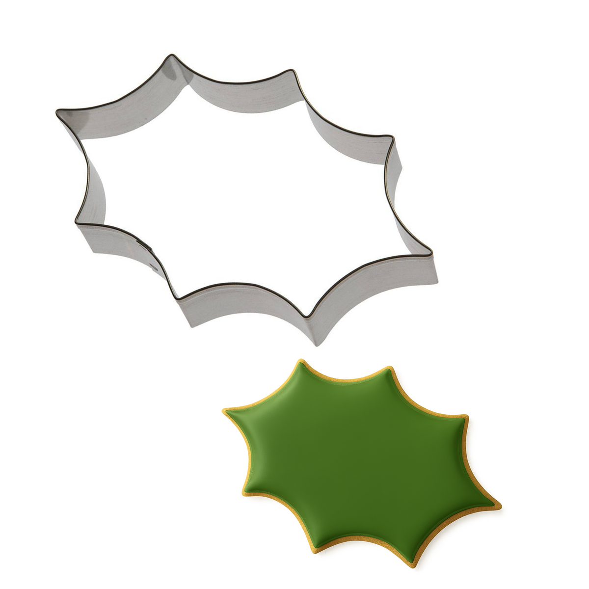 Holly Leaf Cookie Cutter 5.5 in B0530