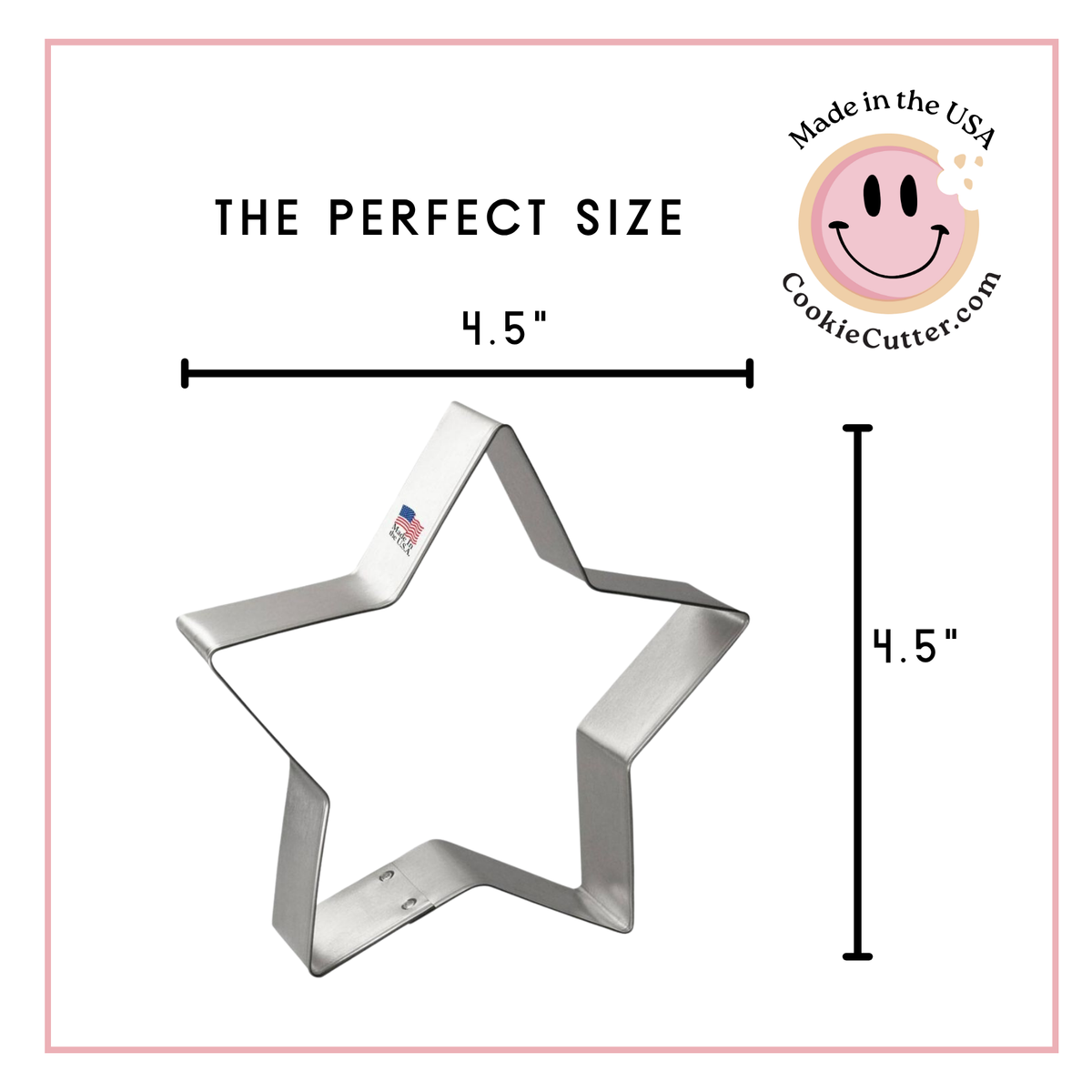 Star Cookie Cutter 4.5 in B0710