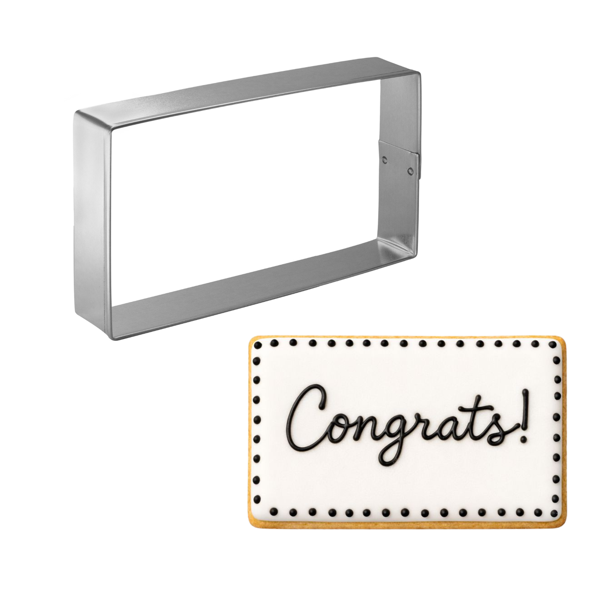 Rectangle Cookie Cutter 3" x 5" B0717