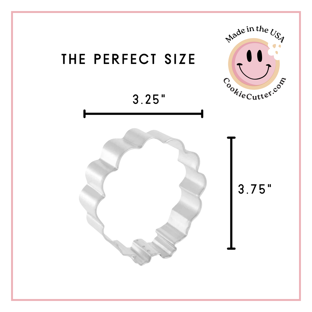 Turkey Cookie Cutter 3.5 in B0751