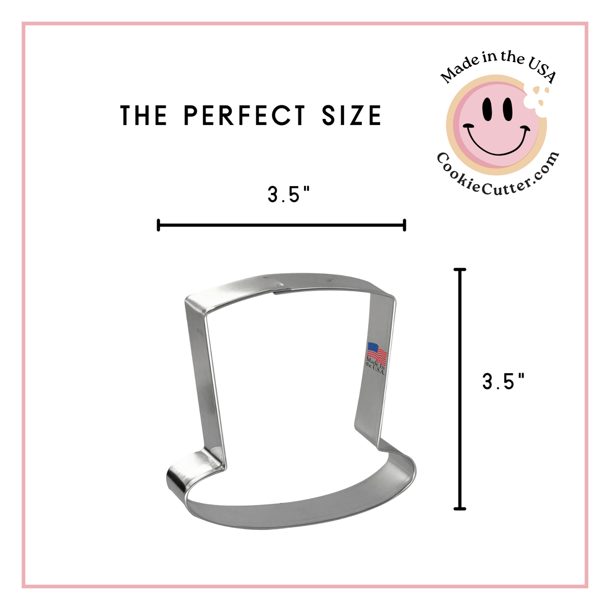 Top Hat Cookie Cutter 3.5" B1031