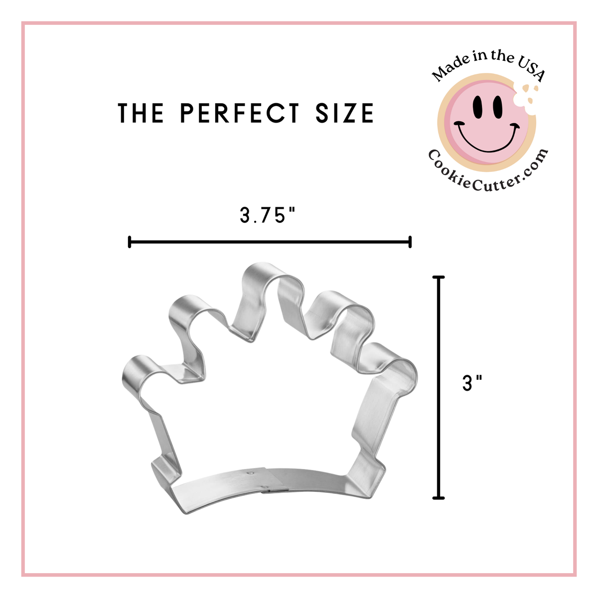 Crown Cookie Cutter 3.75 in B1144