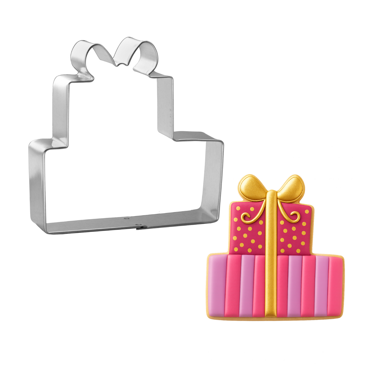 Stacked Gift Boxes Cookie Cutter 3.75 in B1173