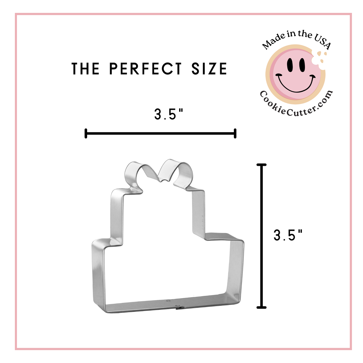 Stacked Gift Boxes Cookie Cutter 3.75 in B1173