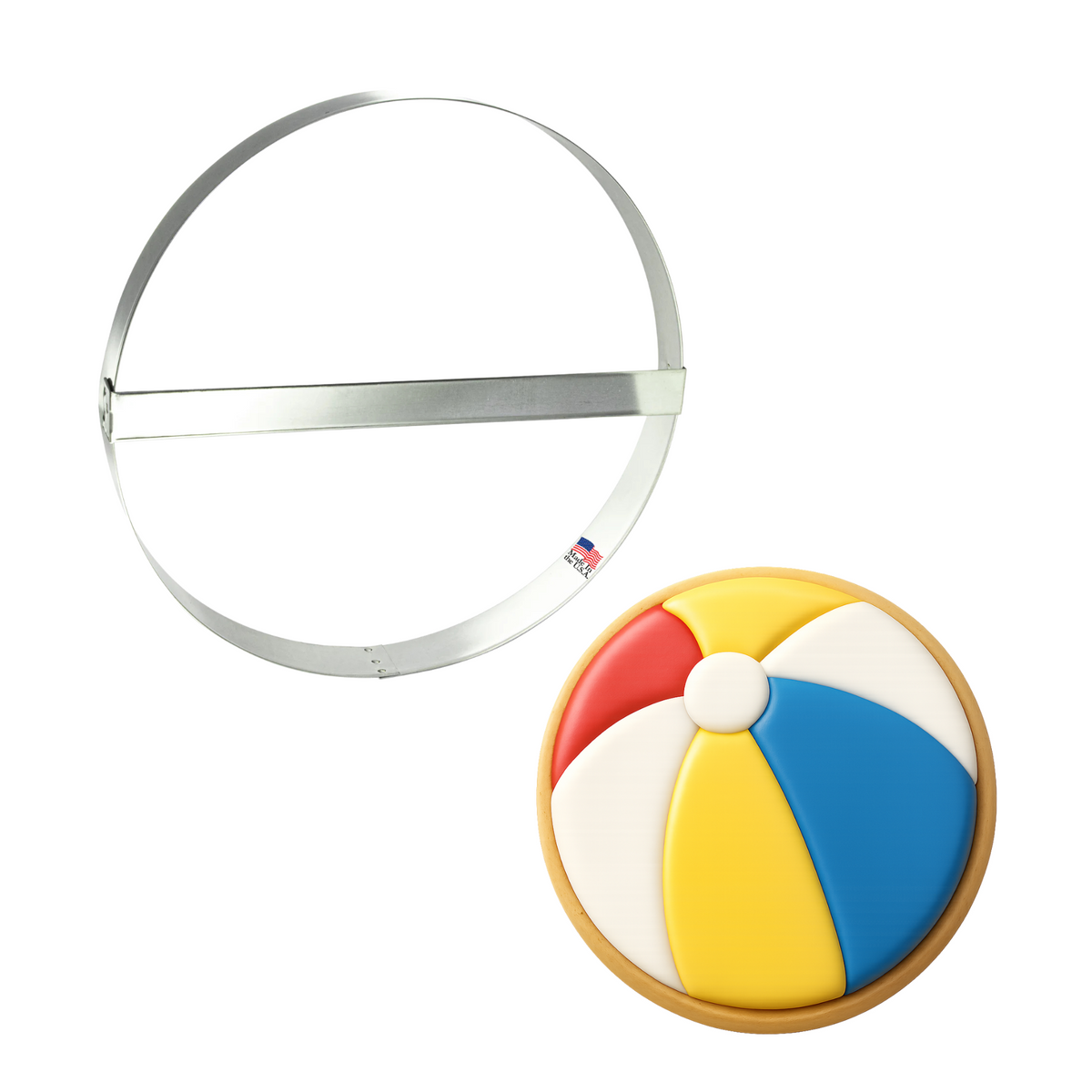 Extra Large Round Circle With Brace Cookie Cutter 8 in B1211