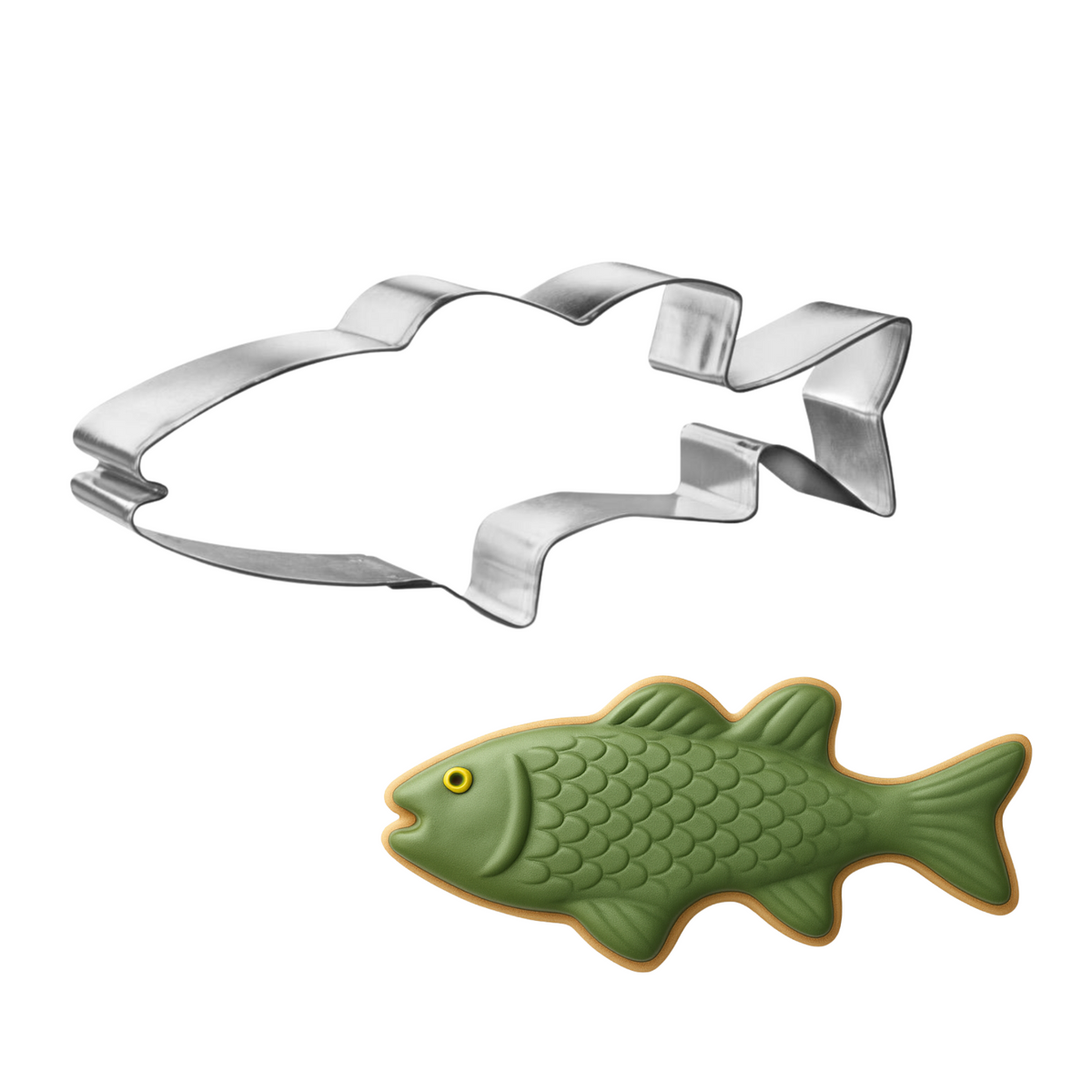 Bass Fish Cookie Cutter 5.5 in B1253