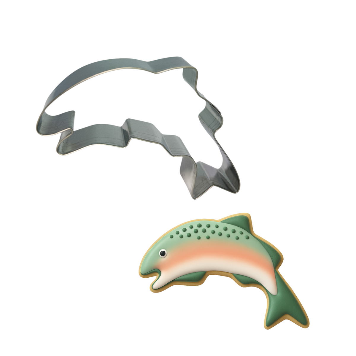Salmon Cookie Cutter 4 in B1254