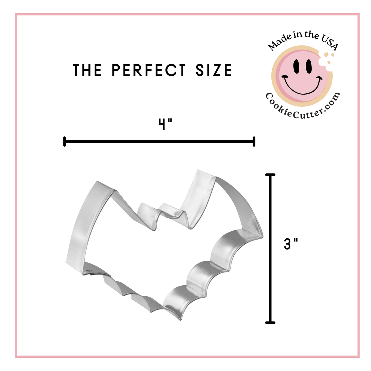 Bat Cookie Cutter 4 in B1263