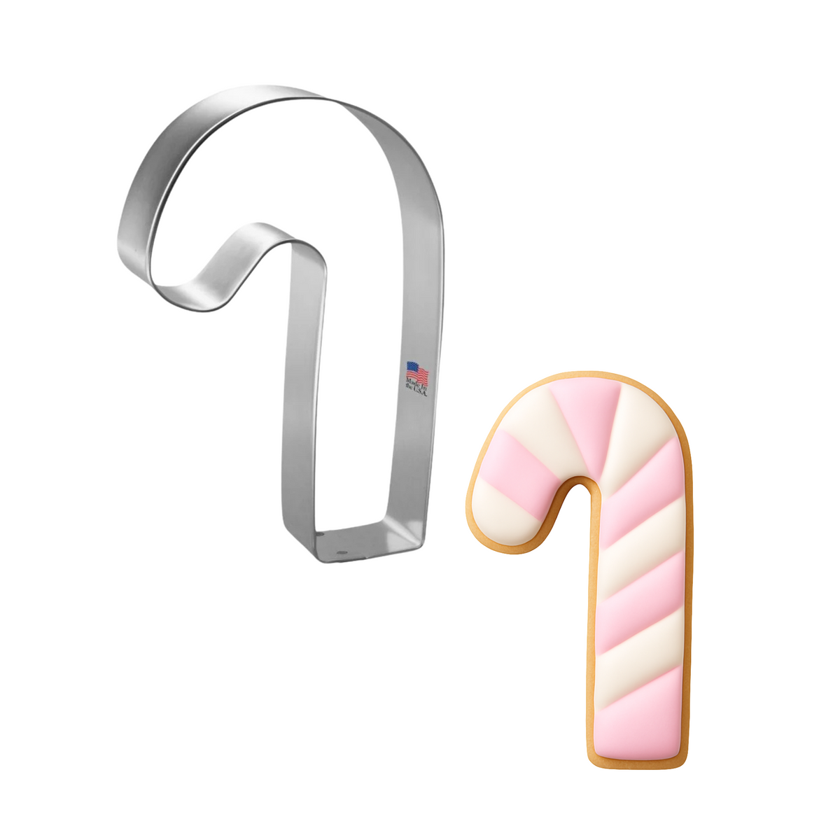 Candy Cane Cookie Cutter 3.5 in B936F