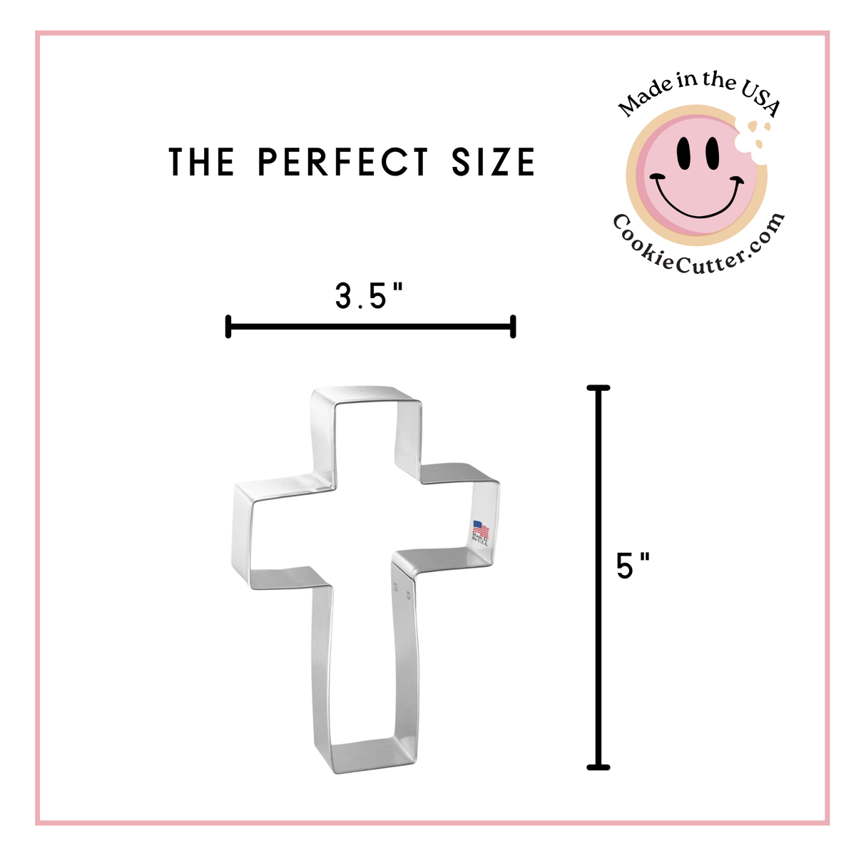 Cross Cookie Cutter 5 in B1291