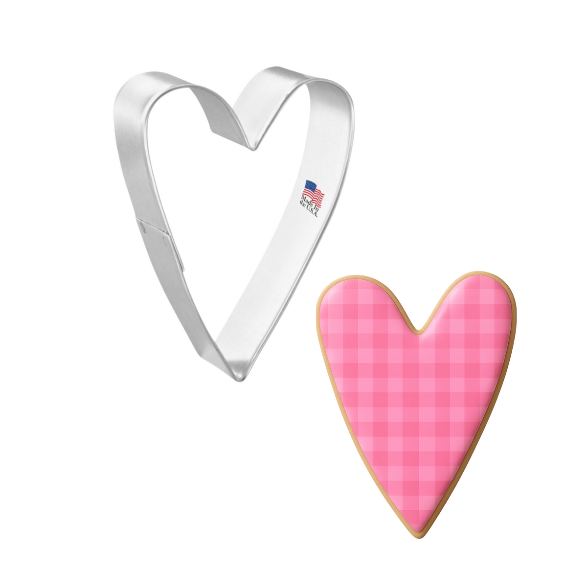 Heart Primitive Cookie Cutter 3 in B1301