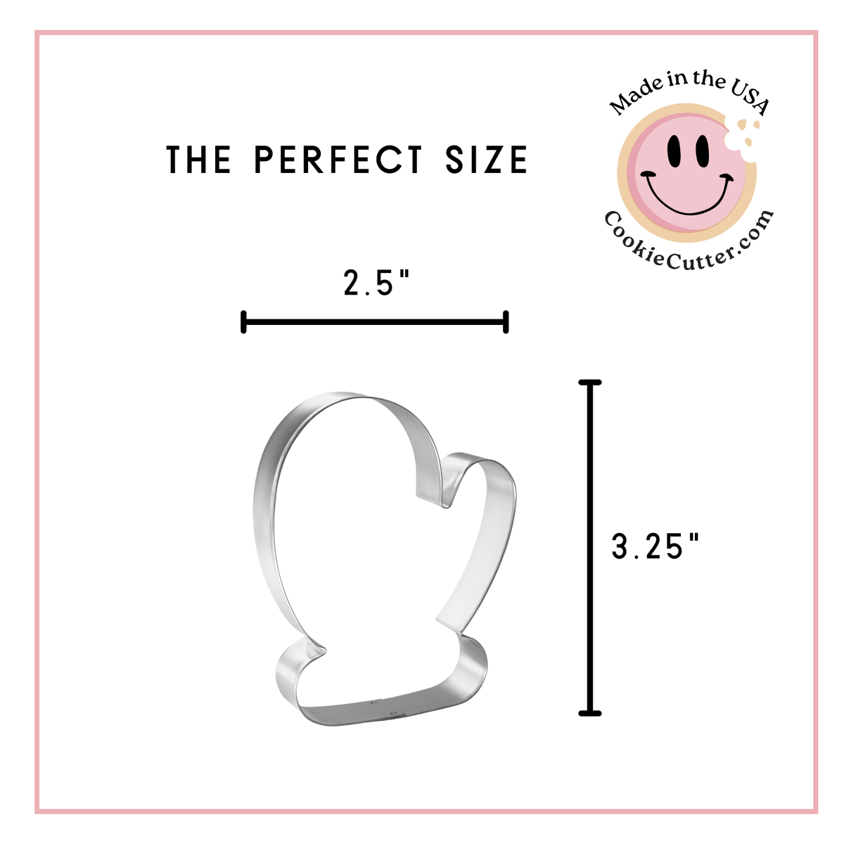 Mitten Cookie Cutter 3.25 in B1317F