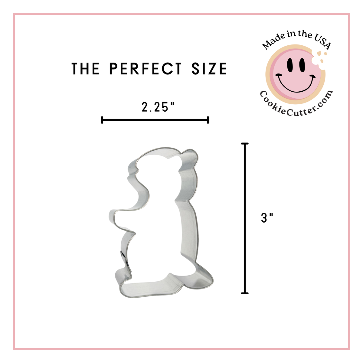 Groundhog Cookie Cutter 3 In. B1325