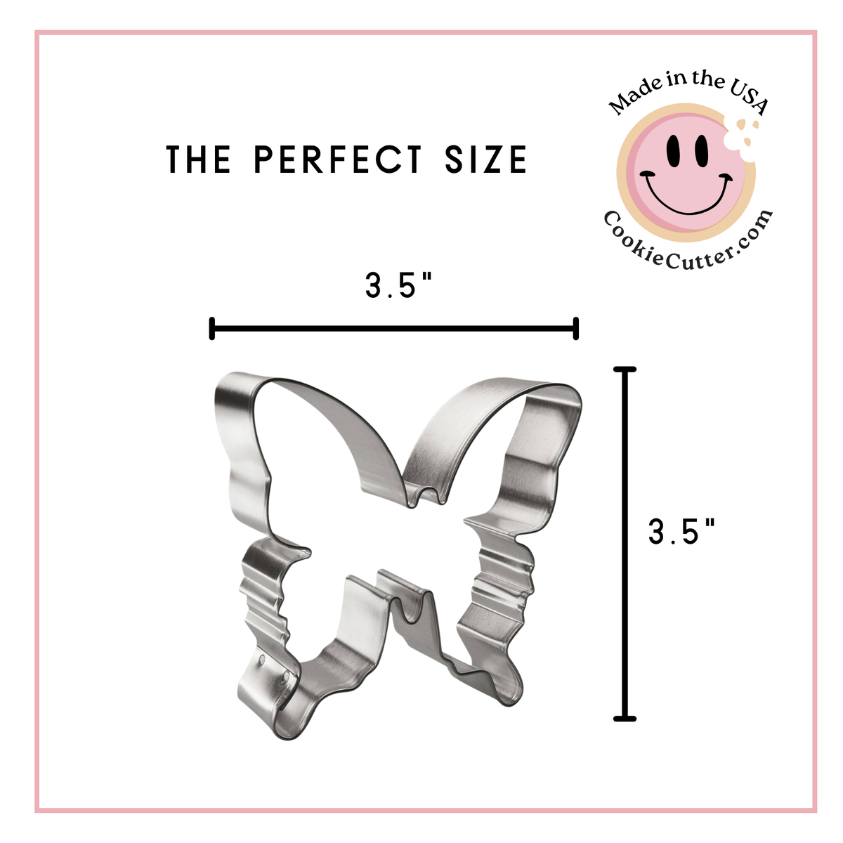 Butterfly With Tail Cookie Cutter B1394