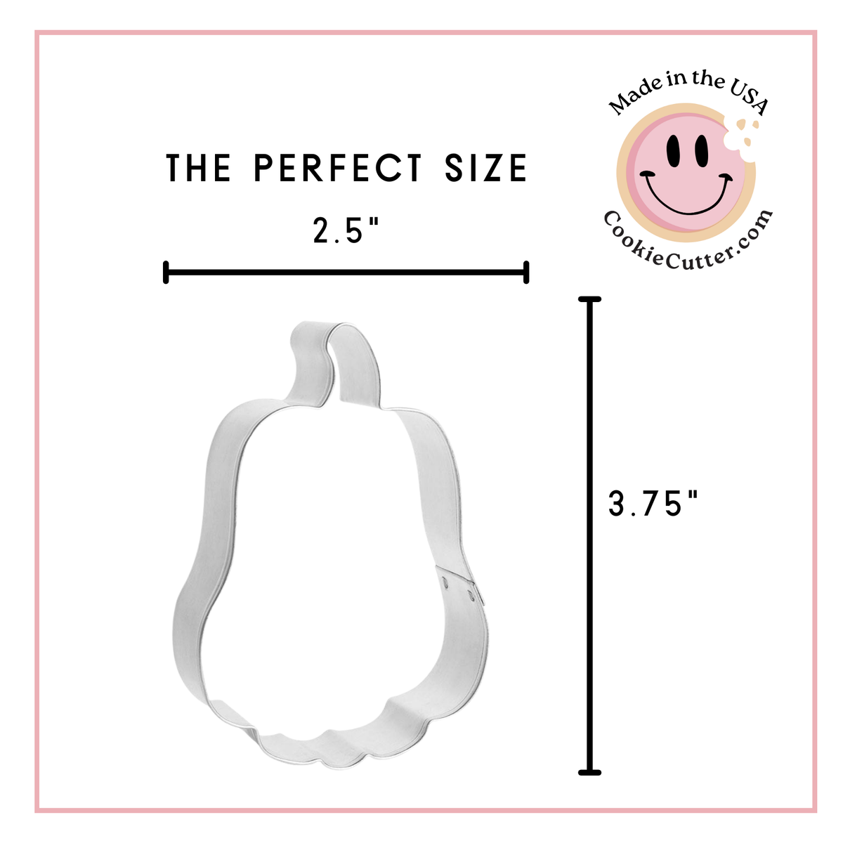 Pumpkin Cookie Cutter 3 Pc Set HS0442