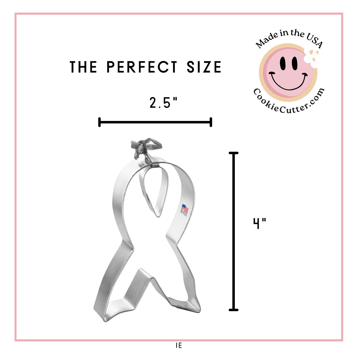 Awareness Ribbon Cookie Cutter 4 in B1441