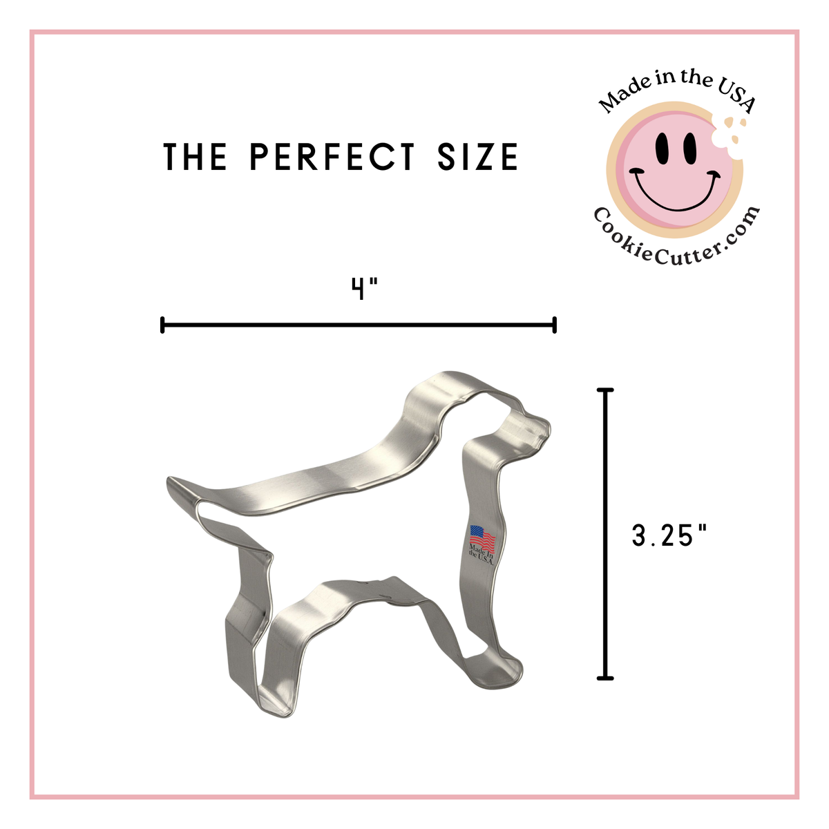 Labrador Retriever Dog Cookie Cutter 4 in B1494
