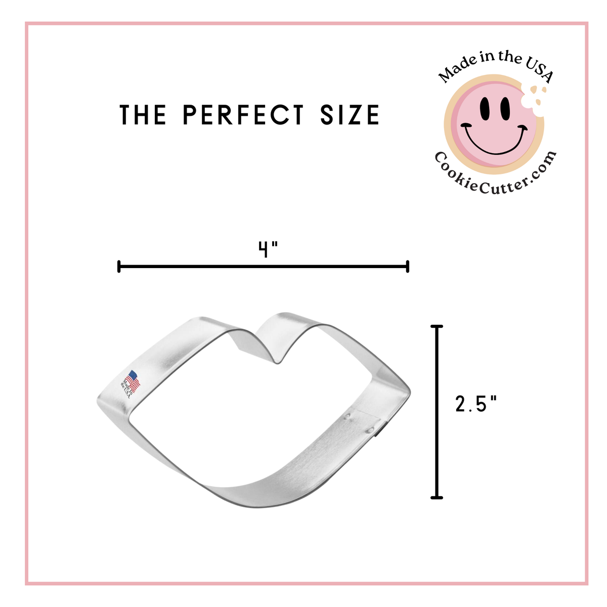 Lipstick Kiss Cookie Cutter By Lily Bear Lane 4 in B1508