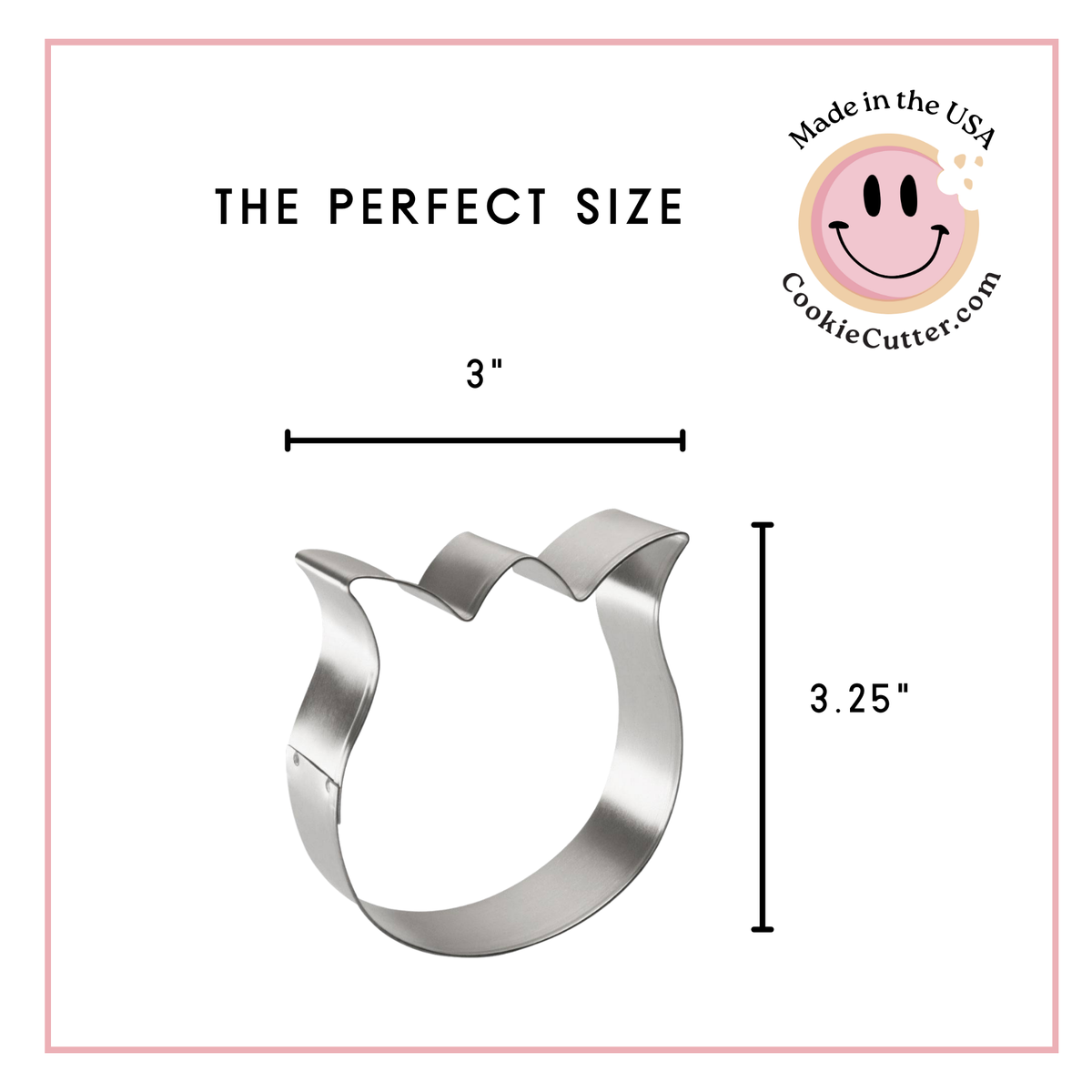 Rose Tulip Flower Cookie Cutter 3.25 in B1560
