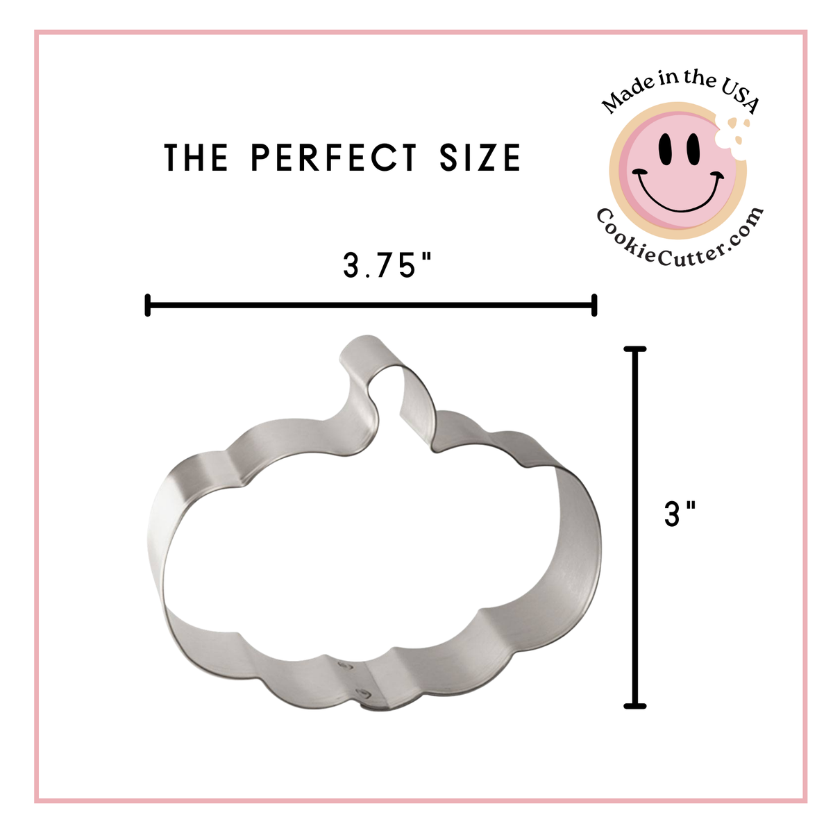 Pumpkin Cookie Cutter 3 Pc Set HS0442