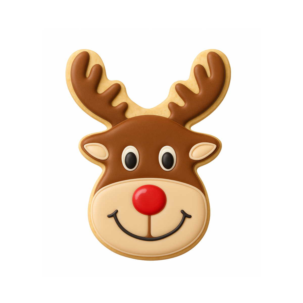 Reindeer Face Cookie Cutter 3.75 in B1582