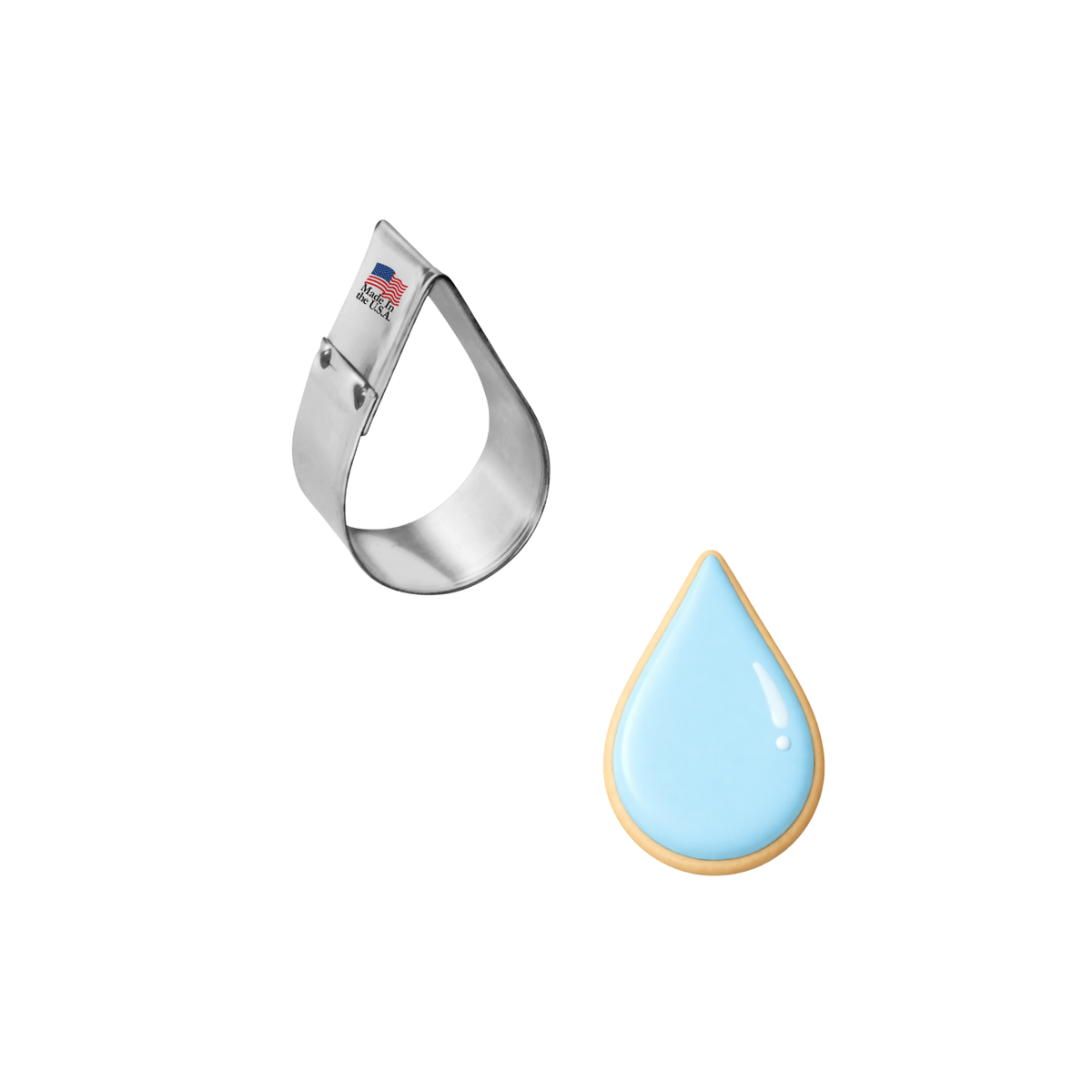 Teardrop Cookie Cutter 2 in B1697