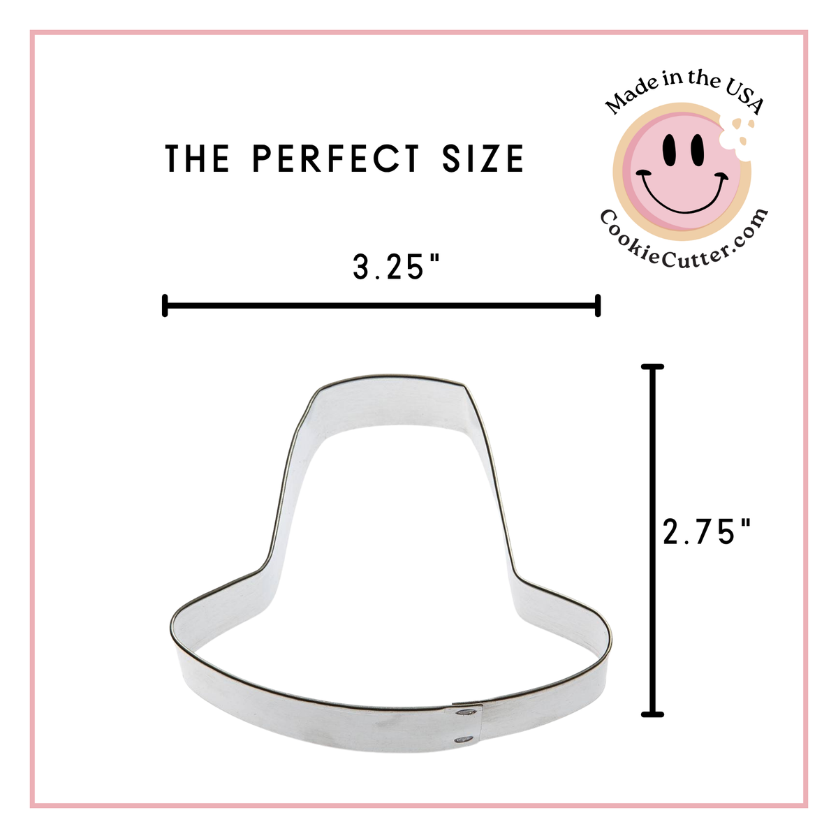 Pilgrim or Leprechaun Hat Cookie Cutter 3.25 in B1741
