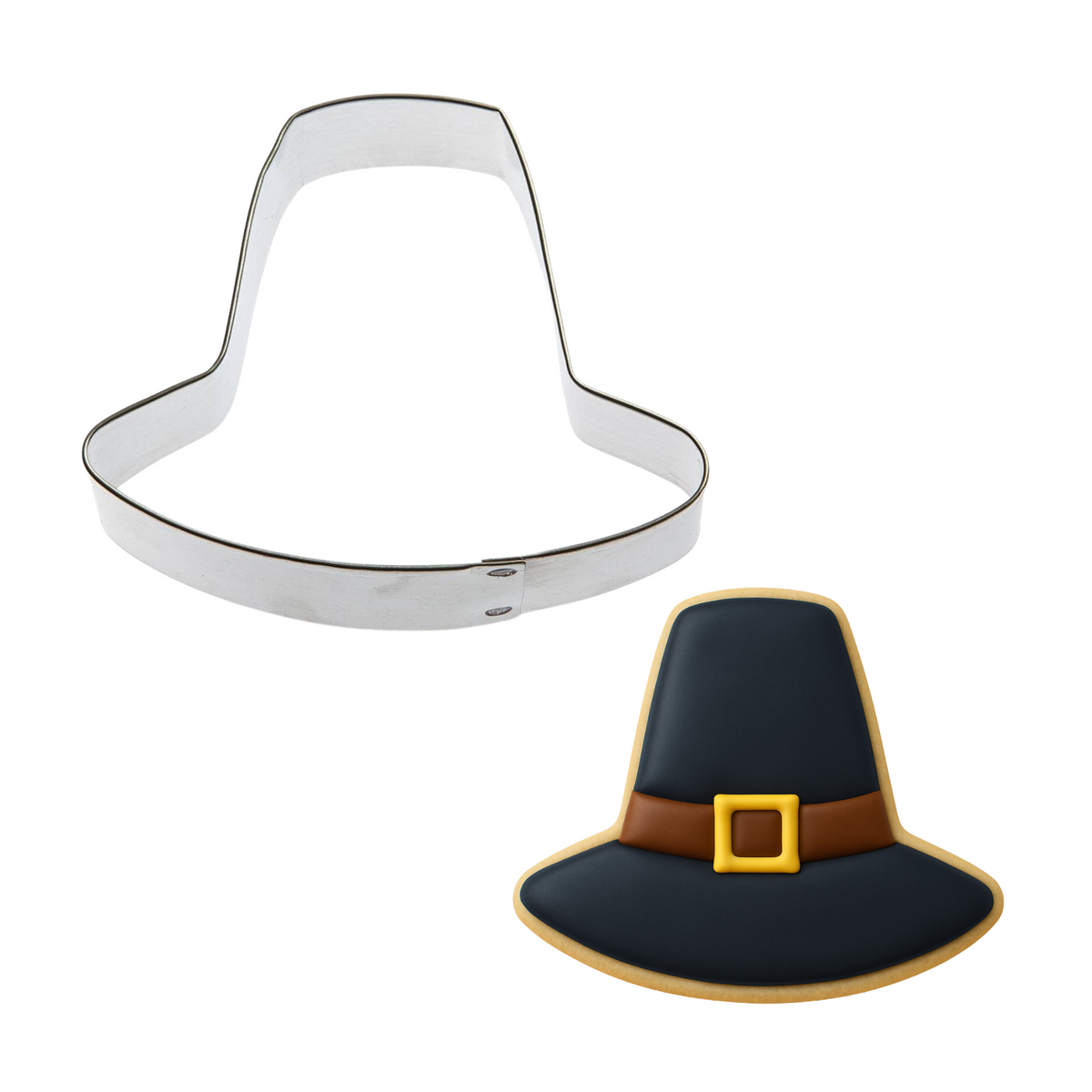 Pilgrim or Leprechaun Hat Cookie Cutter 3.25 in B1741