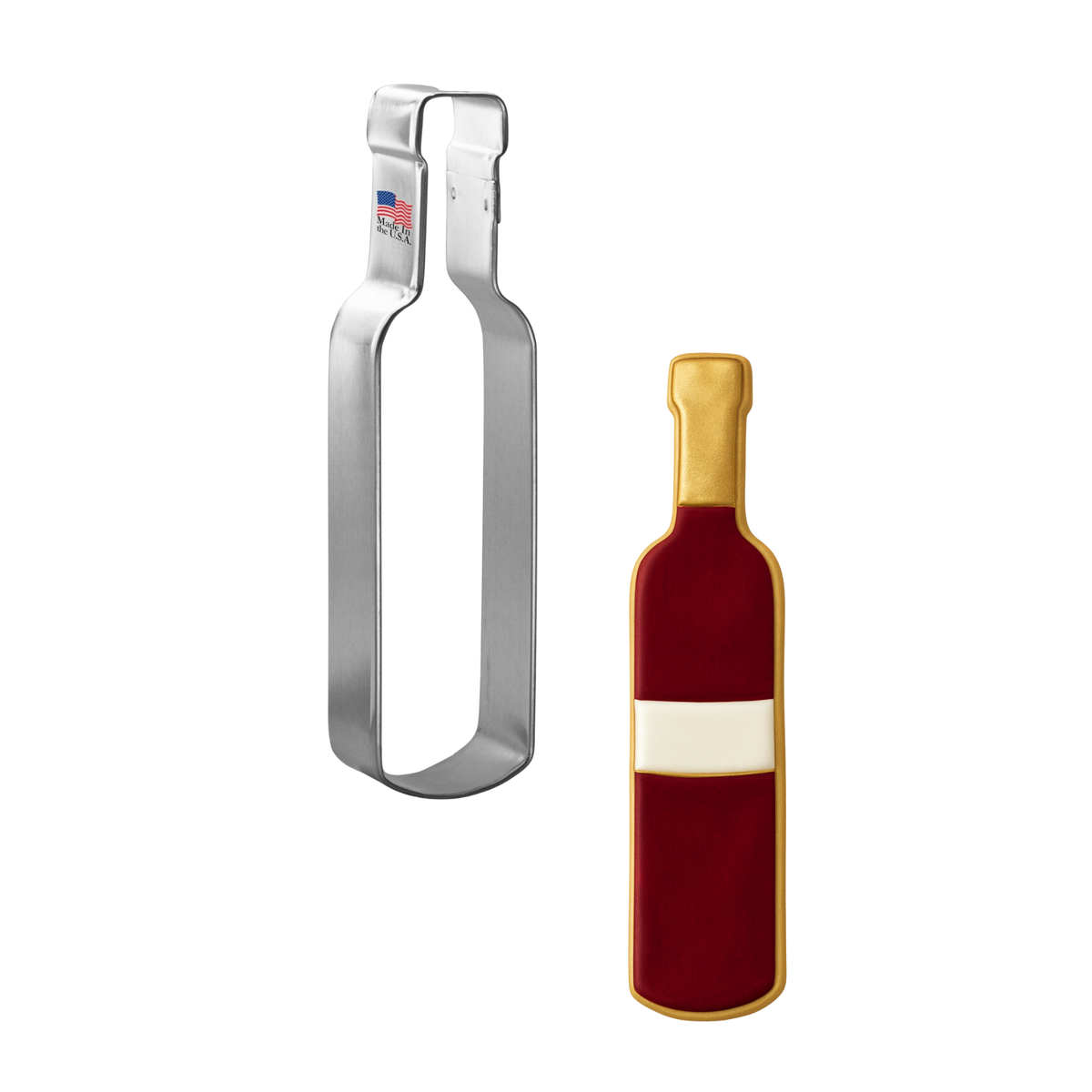 Wine Bottle Cookie Cutter 5 In. B1743