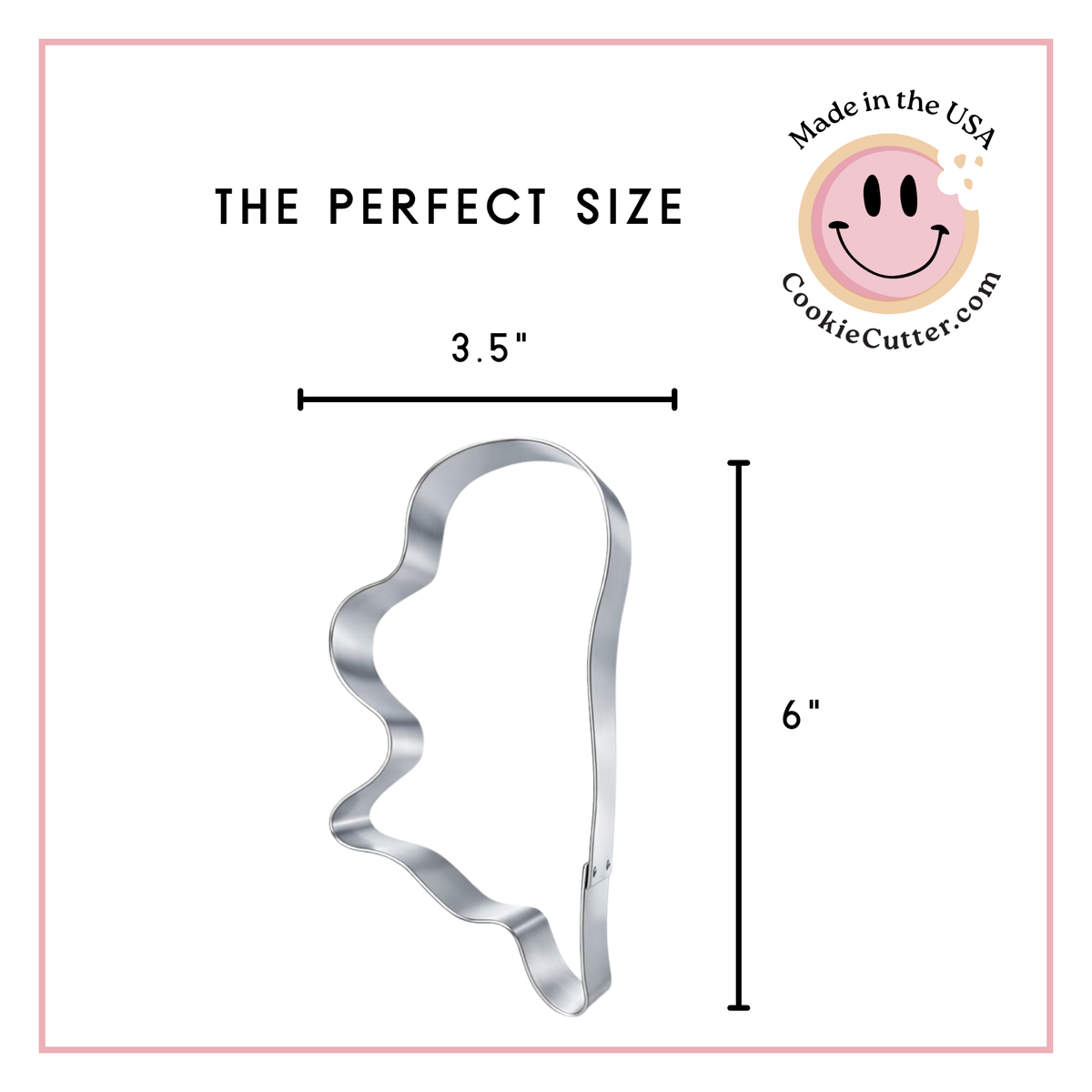 Long Stem Poppy Cookie Cutter 6 in B1774