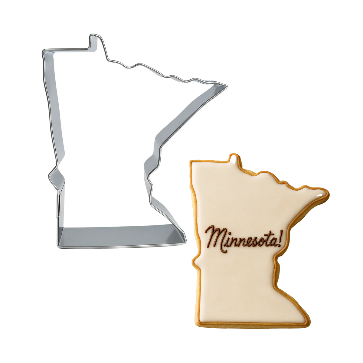 State Of Minnesota Tin Cookie Cutter 4 in B1778