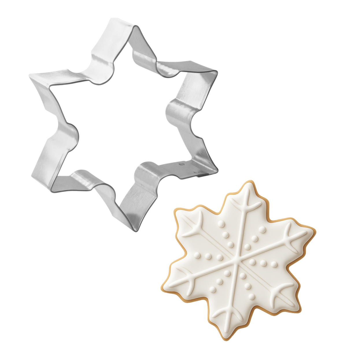 Snowflake Ninja Star Cookie Cutter 3.5 in B1896