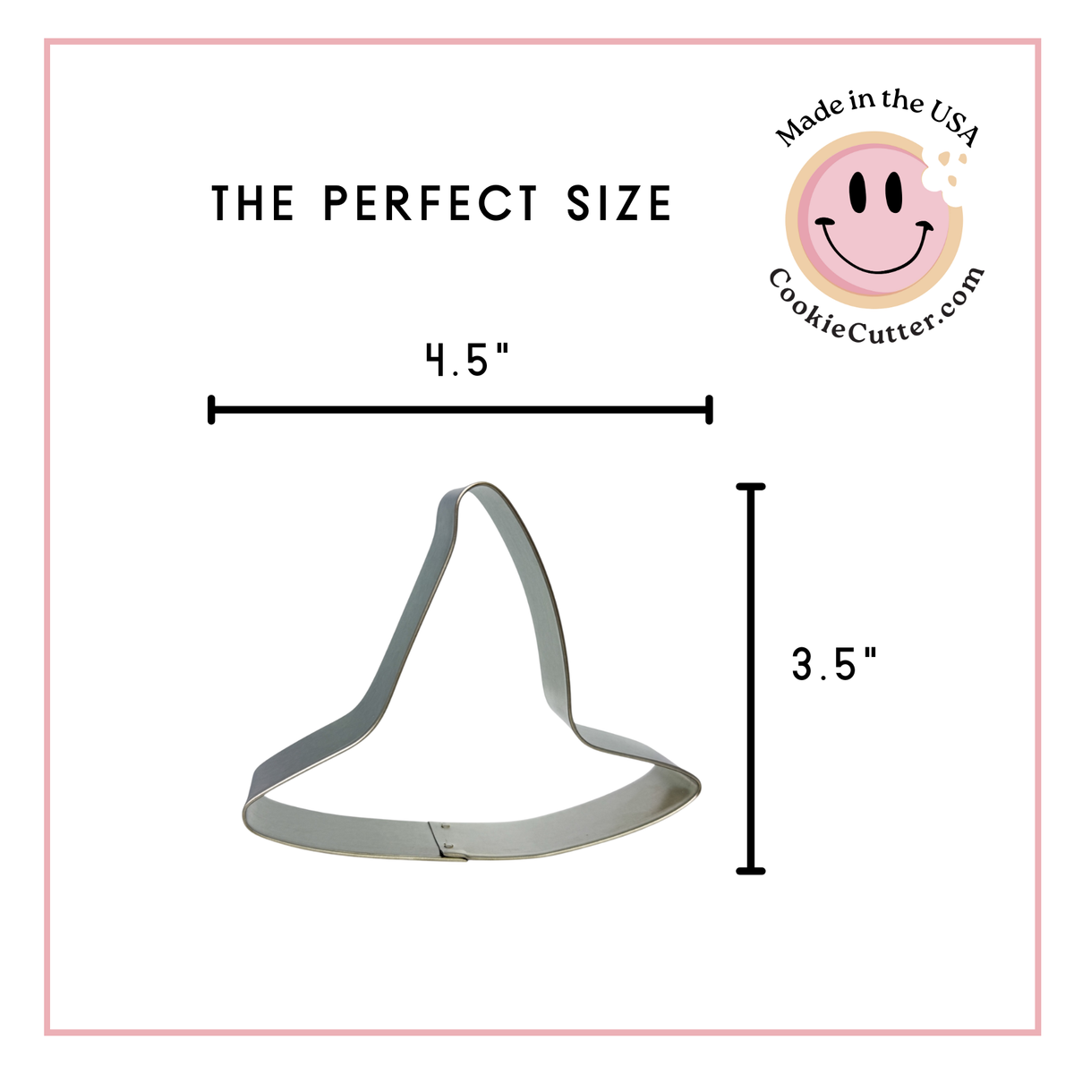Witch Hat Cookie Cutter 4.5 in B2025
