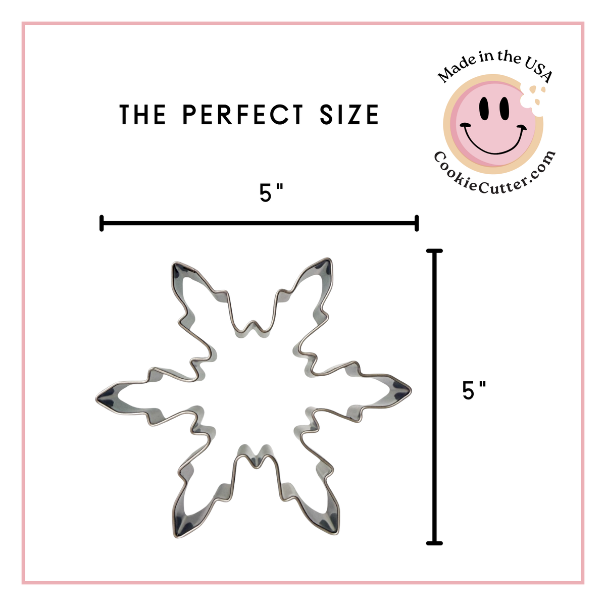 Fancy Snowflake Cookie Cutter 5 in B2029