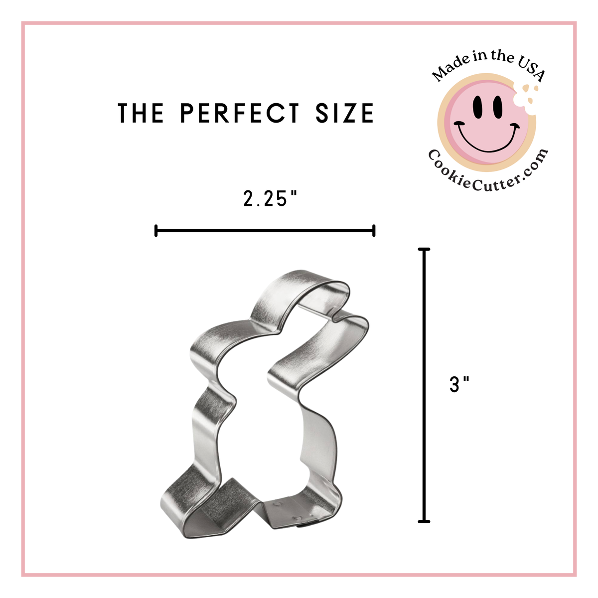 Bunny Rabbit Cookie Cutter 3 in B23