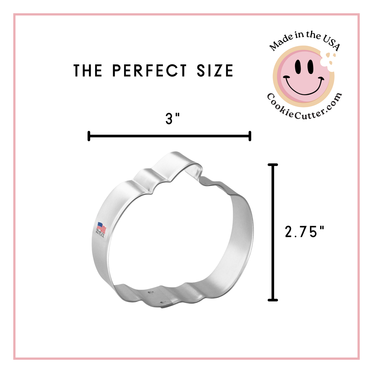 Pumpkin Cookie Cutter 3 in B511F