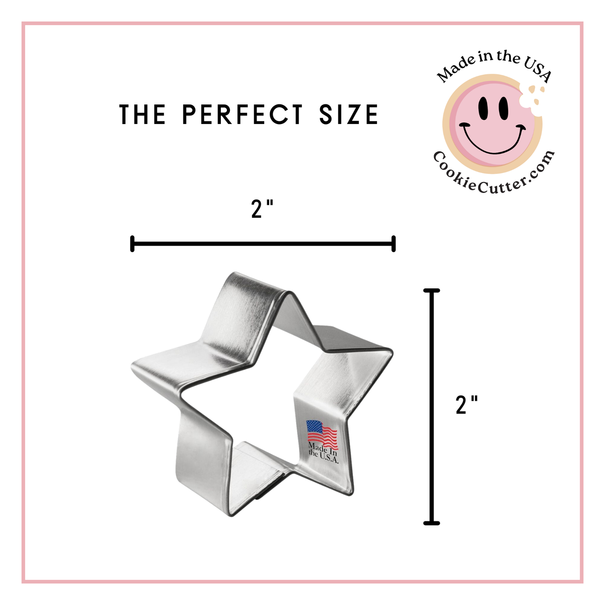 Star Five Point Cookie Cutter 2 in B573