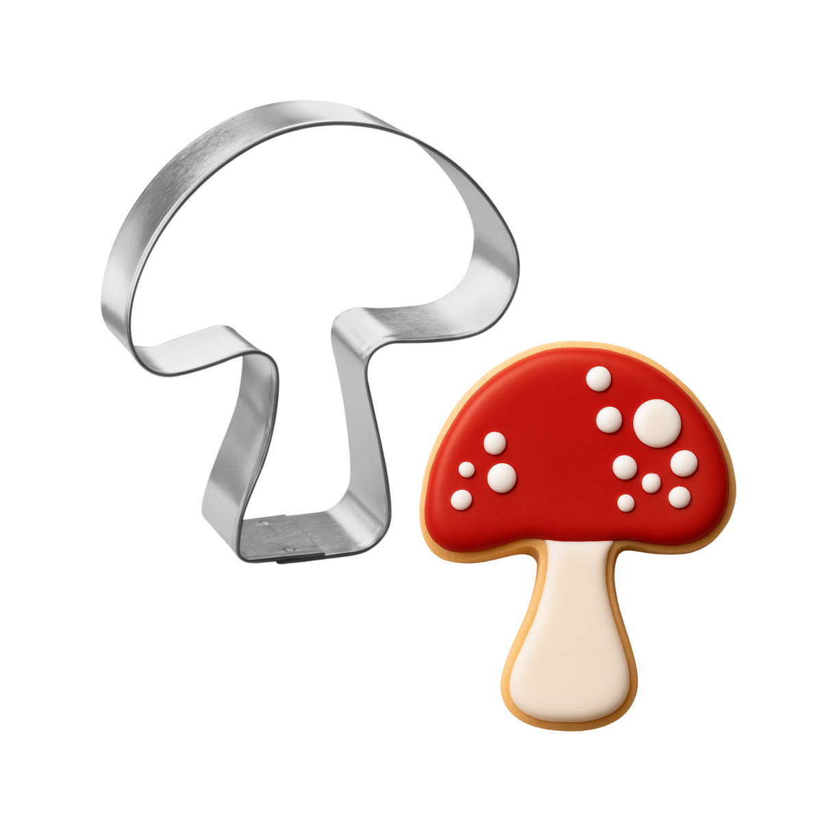Mushroom Cookie Cutter 3.25 in B915